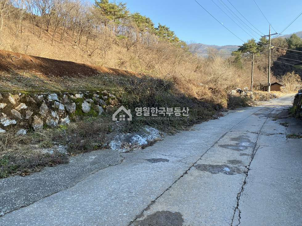 강원 영월군 영월읍 삼옥리 아늑한 골짜기 중소형 토지, 주택지 주말농장 체류형쉼터 농지 추천! 원가 이하 급매물, 전 계획관리 남향, 도로접 전기접 수도가능 배수가능 매매 매물번호 10590 사진 9