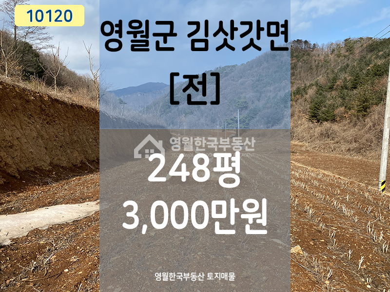 강원 영월군 김삿갓면 500고지 산중턱 자연인 토지, 나홀로 농막터 소형토지 매매 매물번호 10120 사진 1